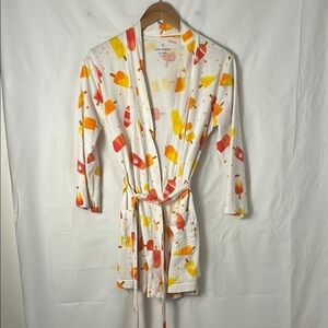 Colorful popsicle Print Robe summer women size extra small cool cotton light